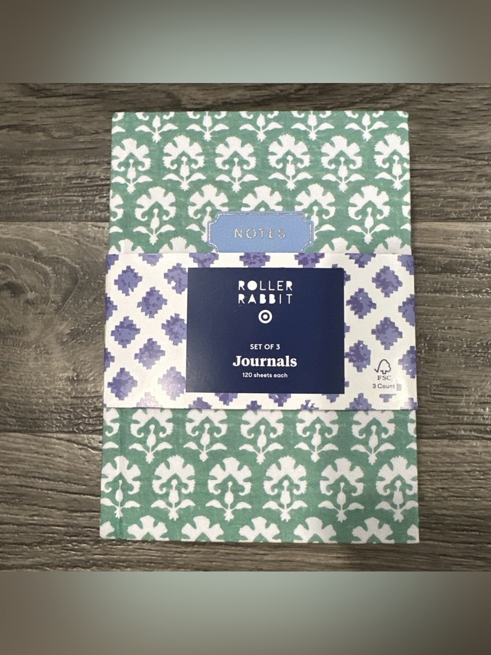 Limited-Edition Roller Rabbit x Target Hardcover Notebook Journal Set of 3